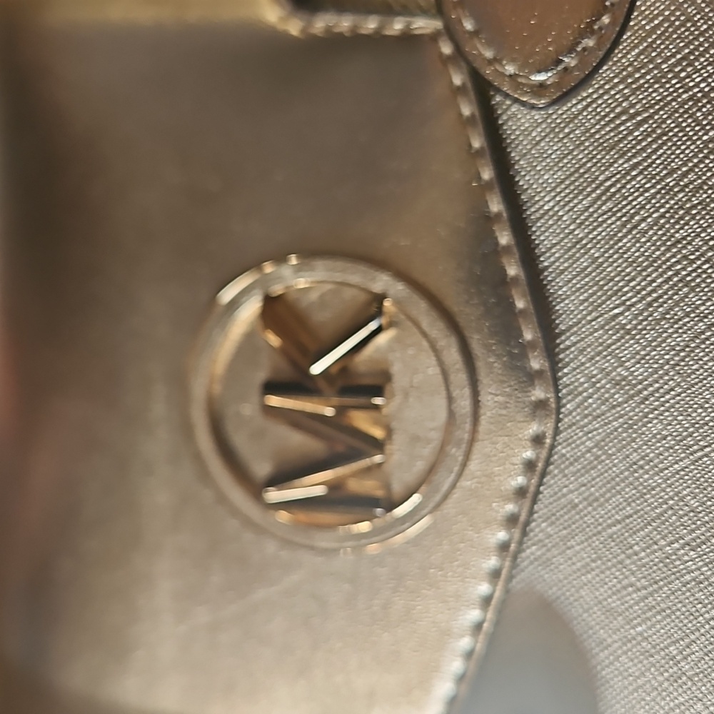 Michael Kors Shimmering Gold Satchel - Picture 2 of 10